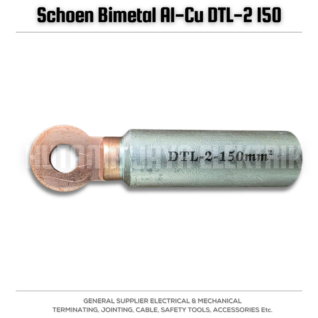 Skun Bimetal Al-Cu DTL-2 150, Skun DTL 2 150mm Import Tebal High Quality