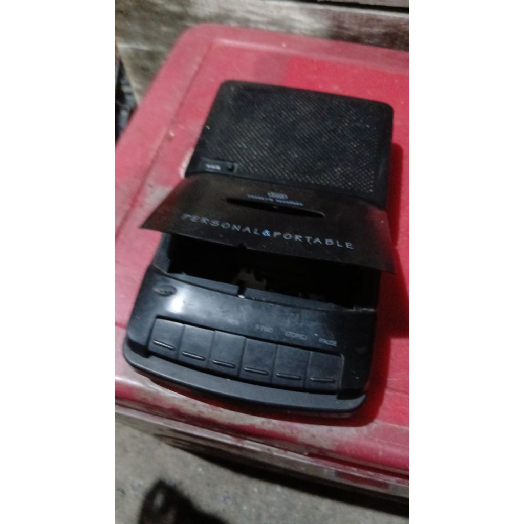 Kaset recorder 155rb jadul antik kuno lawas vintage display anggap mati