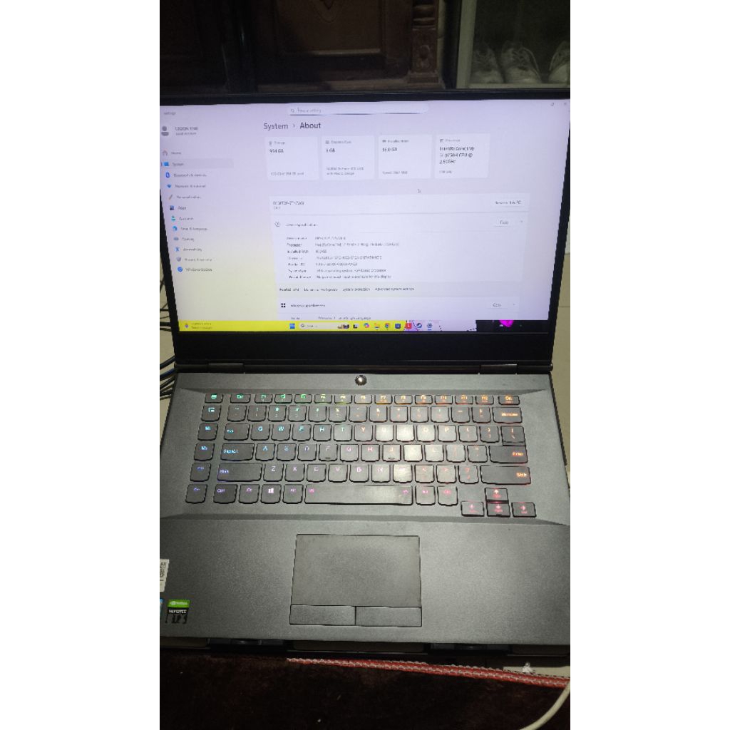 Lenovo Legion y740 i7-9750h RTX 2070 Max Q ram 16/ ssd 1tb