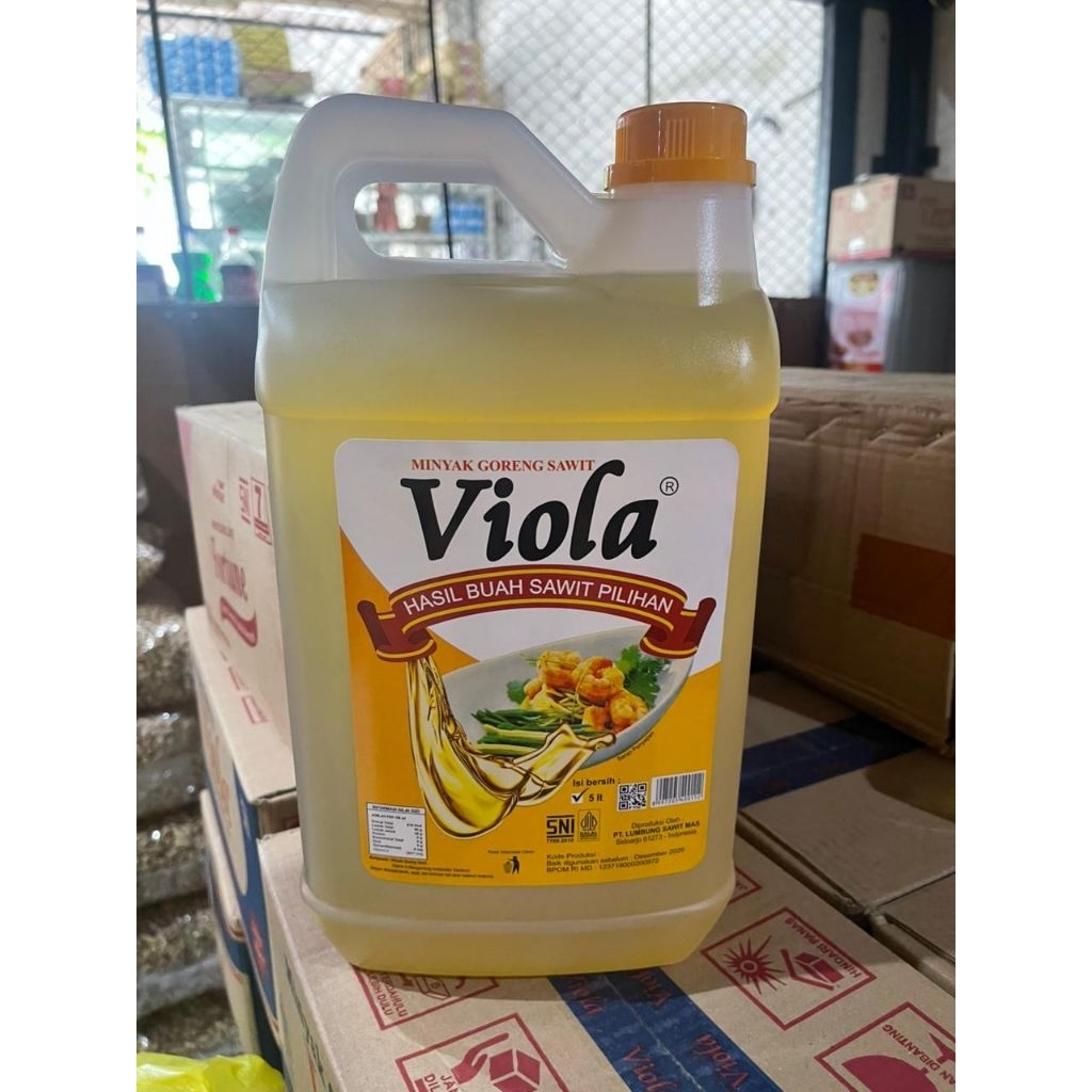 Minyak Goreng Viola 5Liter Kemasan Jurigen/Minyak Goreng Viola Jurigen 5 Liter