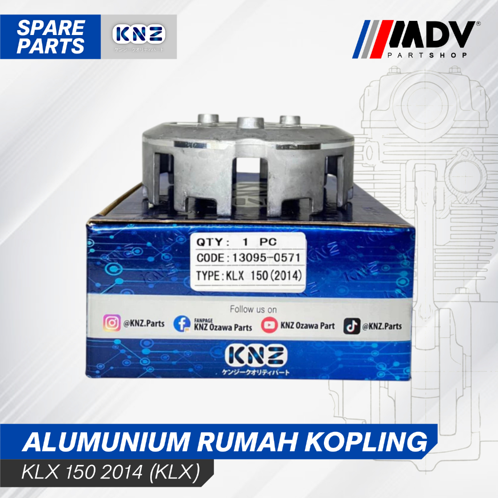 ALUMUNIUM RUMAH KOPLING KLX 150 (2014) KNZ