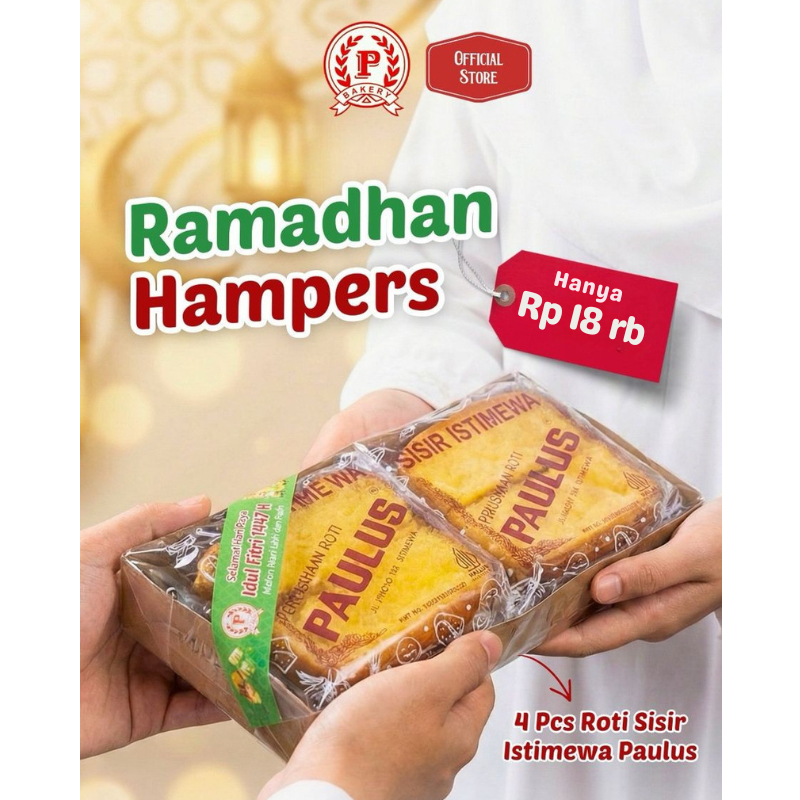 Ramadan Lebaran Hampers 4pcs Roti Sisir Istimewa | Paulus Surabaya Bakery