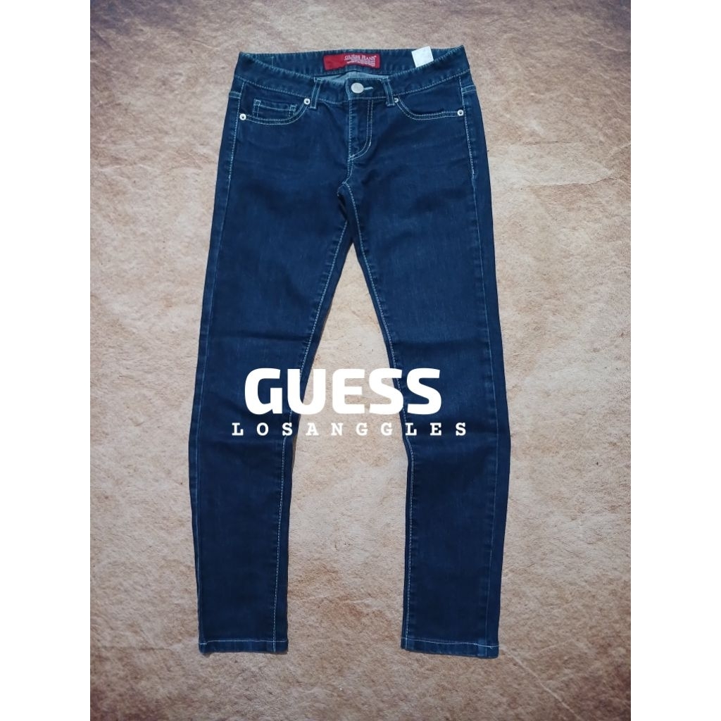 Celana jeans keren GUESS bahan ngaret bekas pakai