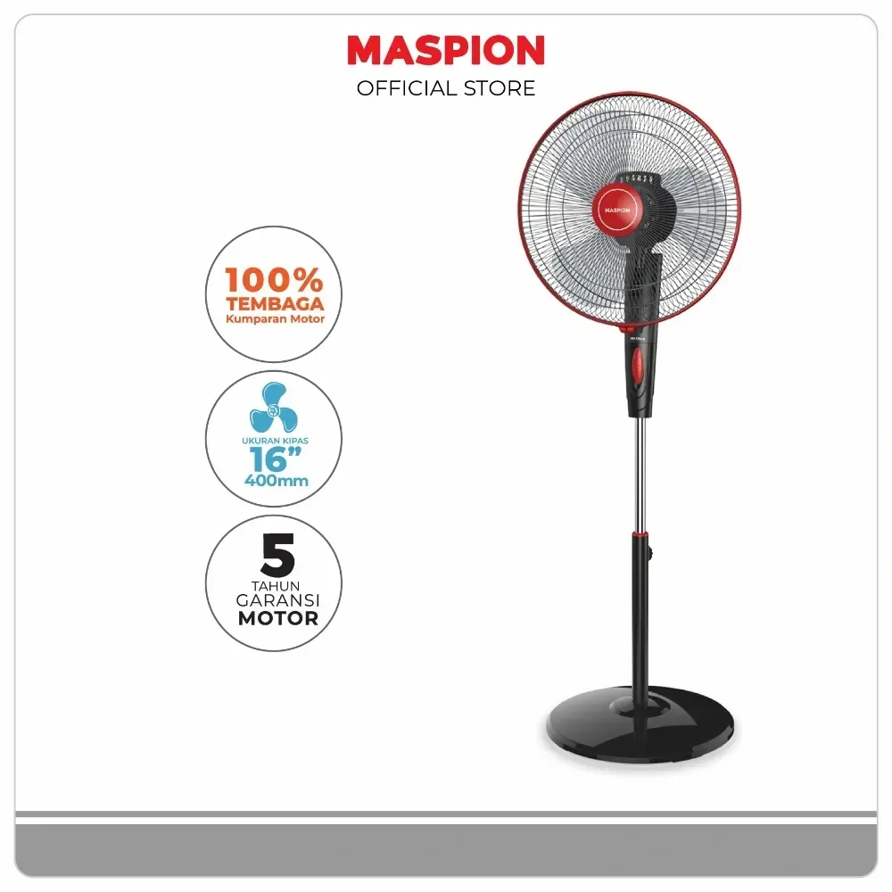 MASPION STAND FAN / KIPAS ANGIN - EX174 S / EX 174 S / EX-174 S (16 INCH) GARANSI RESMI