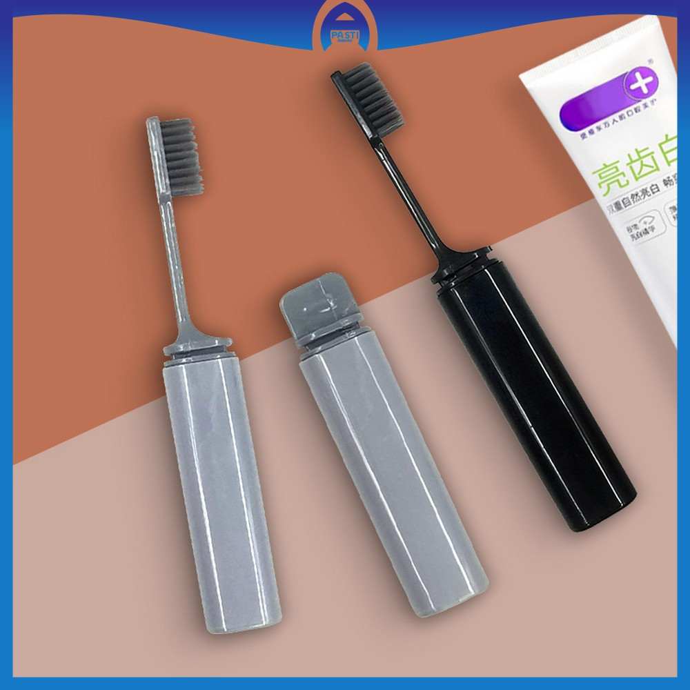 Sikat Gigi Portable Travel Size Praktis Toothbrush Model Lipat / Sikat Gigi Bulu Lembut Perawatan Gi