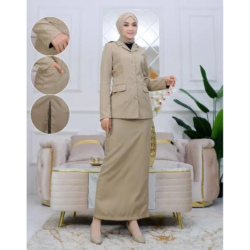 Seragam Pemda DKI pdh wanita Pemda DKI baju kerja Pemda DKI