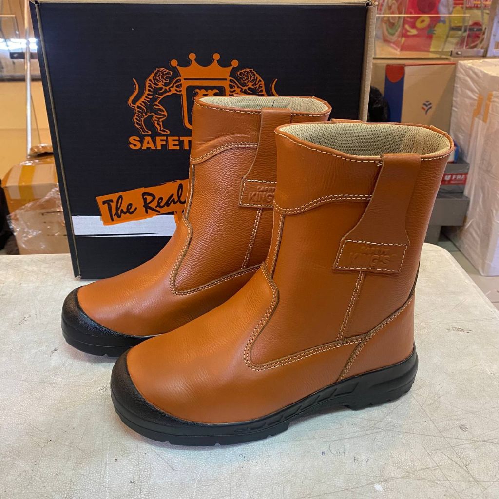 Sepatu Safety King's 805 CX (Coklat) Original 100% Safety Shoes Keselamatan Kerja Proyek Model Boots