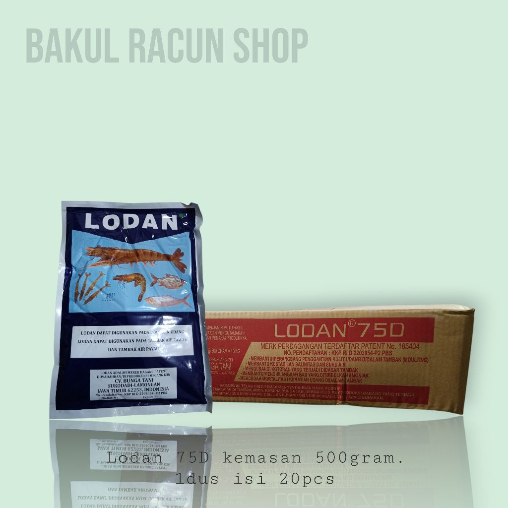 Lodan 500gram Efektif Untuk budidaya ikan dan udang tambak