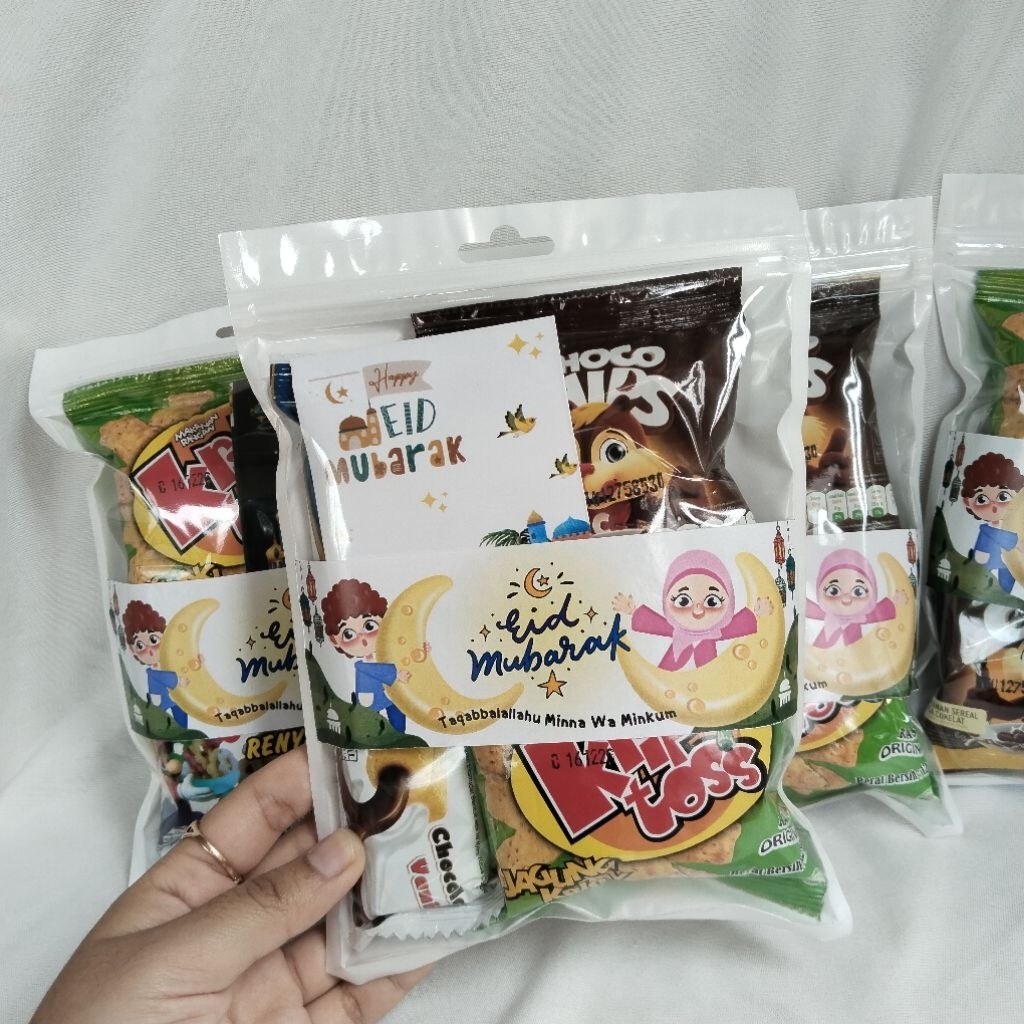 Snack lebaran anak mini gift snack hadiah parcel idul fitri