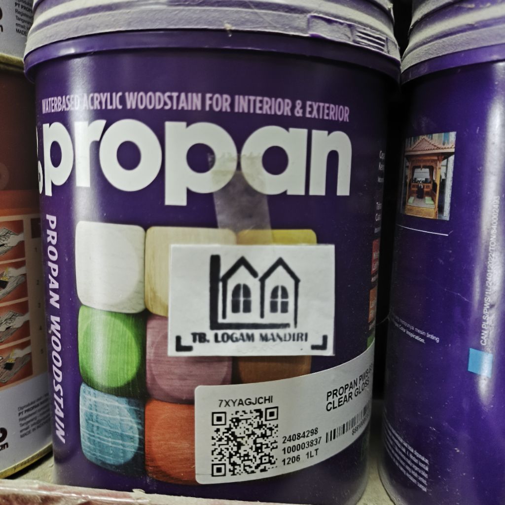 Propan Wood Stain Water Based / Cat Plitur Politur Kayu Campuran Air - Kemasan Plastik (1kg)