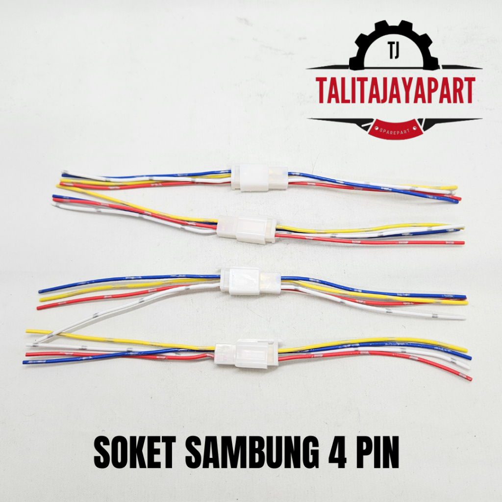 Soket Sambungan Kabel 4 Pin Soket Konector Kabel 4 Pin Kabel Bintik