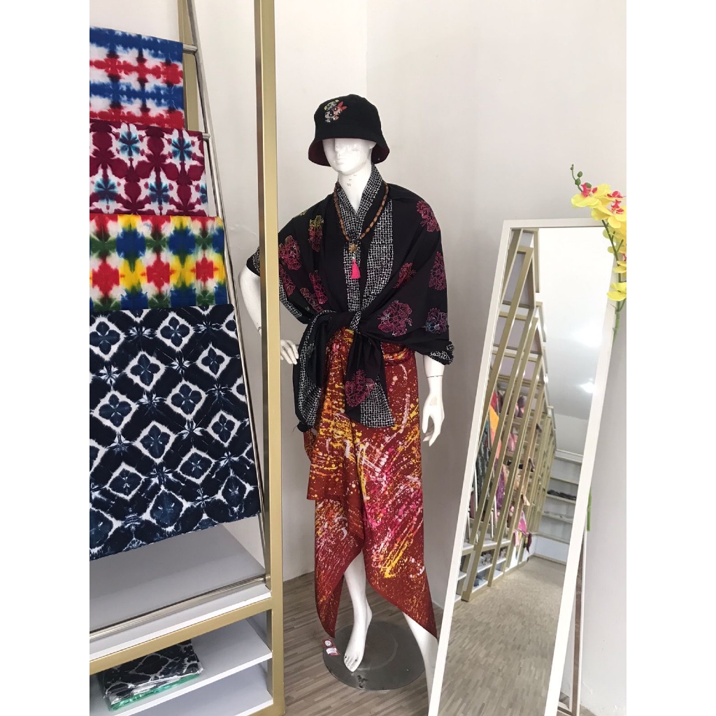 Kain Batik Shibori / Tie Dye/ Kain Mori