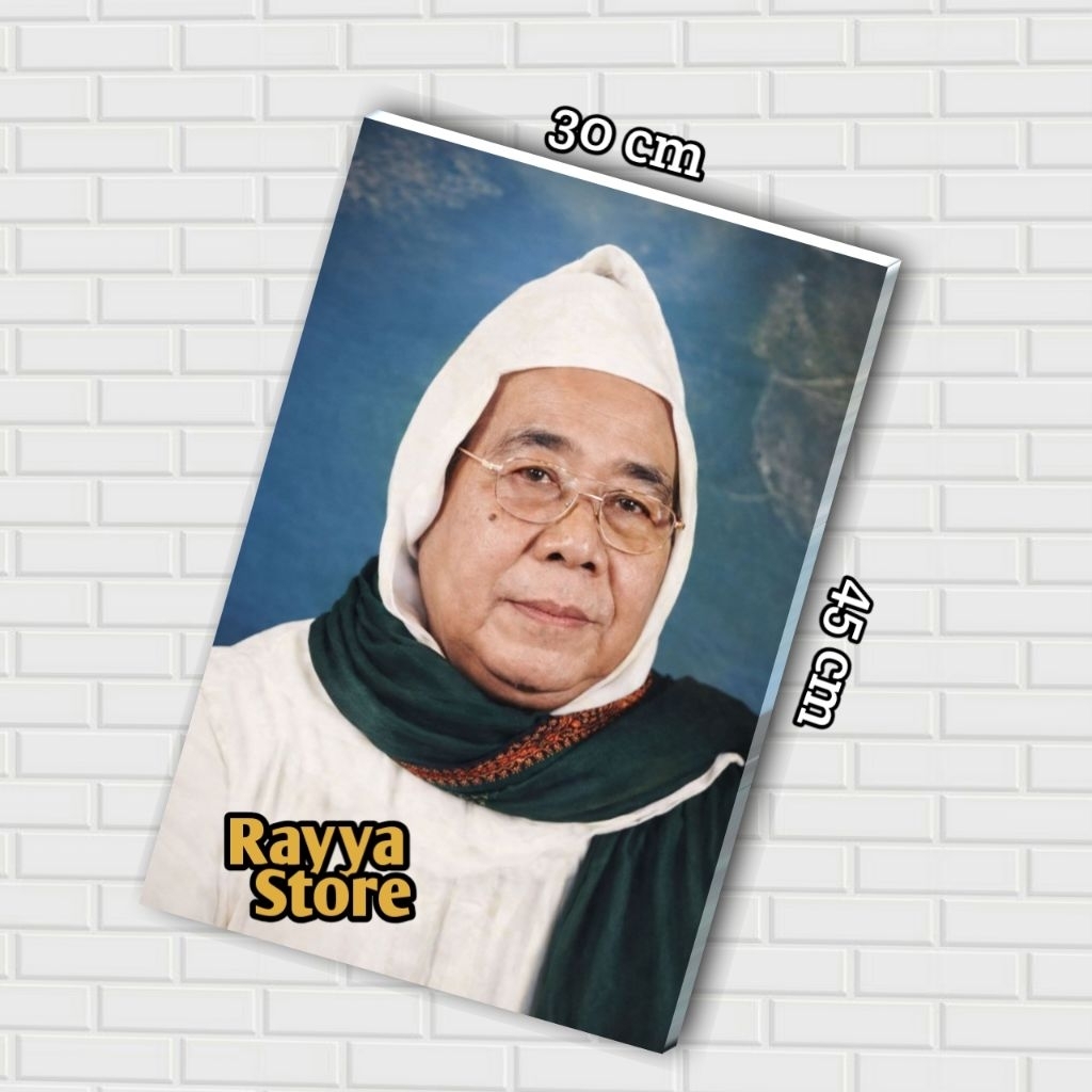 poster foto KH AHMAD JAUHARI UMAR 30X45, hiasan dinding habib dan ulama, rayyastore