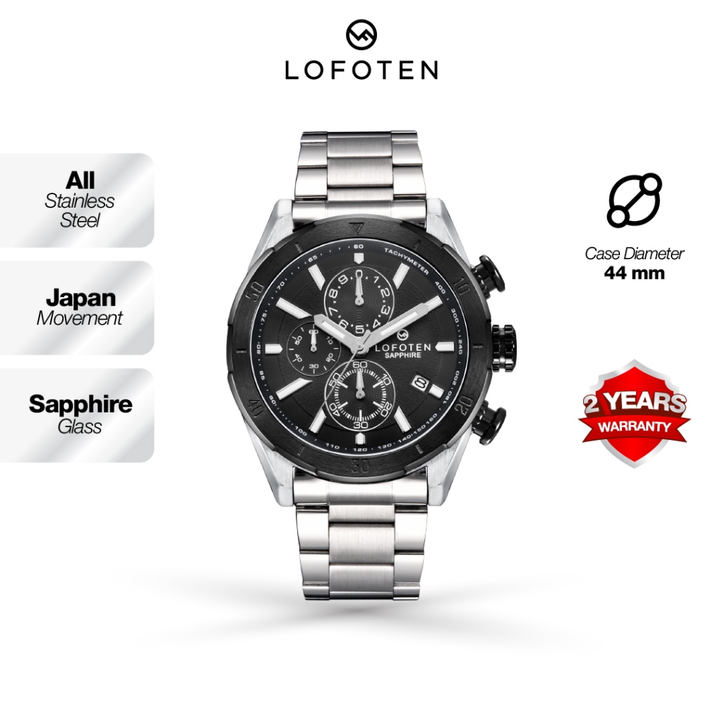 LOFOTEN Jam Tangan Analog Pria F-6517MC Stainless Steel