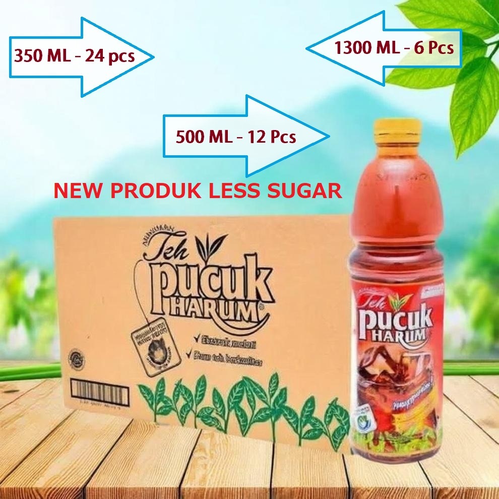 Teh Pucuk Harum 1300ml Karton 500ml 350ml 250ml / Dus teh pucuk harum less sugar