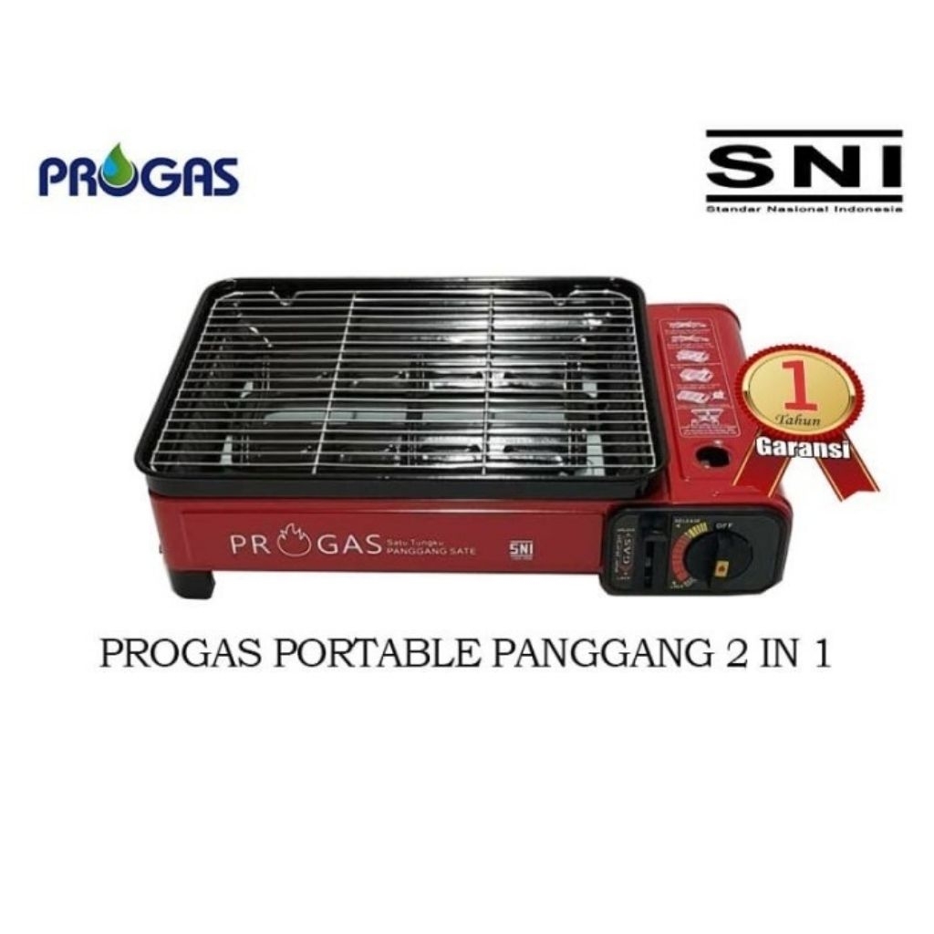 Kompor Gas Portable PROGAS SATE / 1 Tungku Panggangan SATE