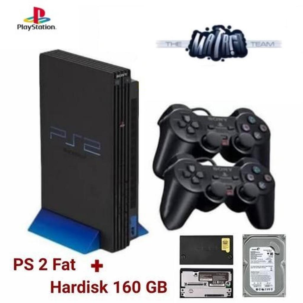 Sony PS 2 Hardisk Internal 160 GB Full Game Paket Lengkap Mesin Kabel AV,kabel power