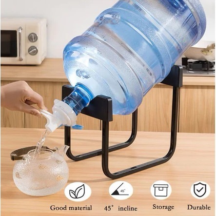 Rak Galon Rak Aqua Set Penyangga Minuman Kaki Galon Besi Rak Tempat Galon Full Besi
