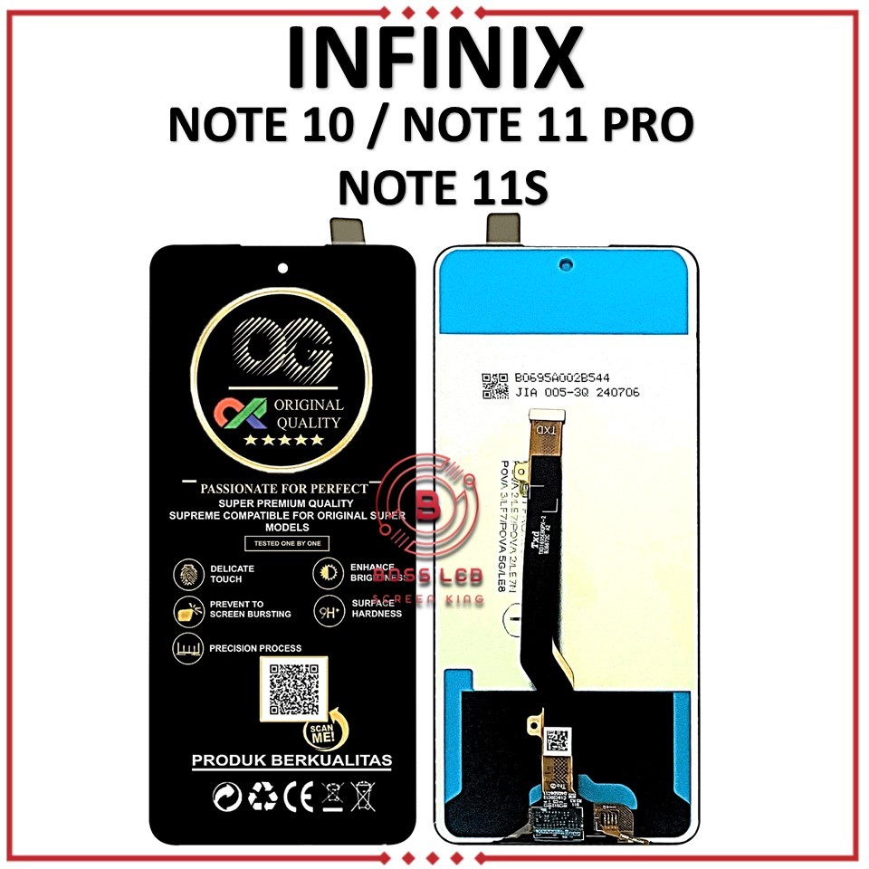LCD TOUCHSCREEN INFINIX NOTE 10 / NOTE 11 PRO / NOTE 11S ORIGINAL