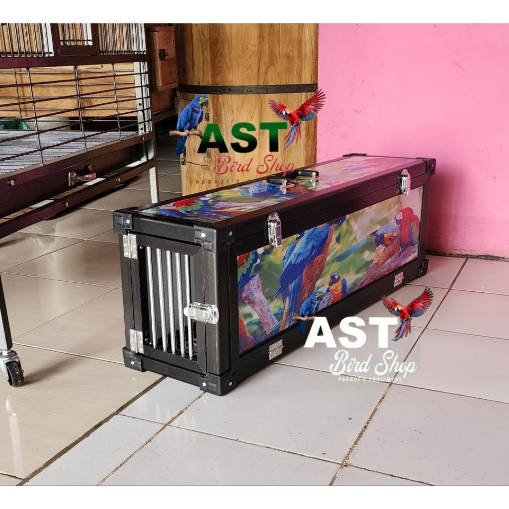 Box free fly box ff burung macaw parrot large
