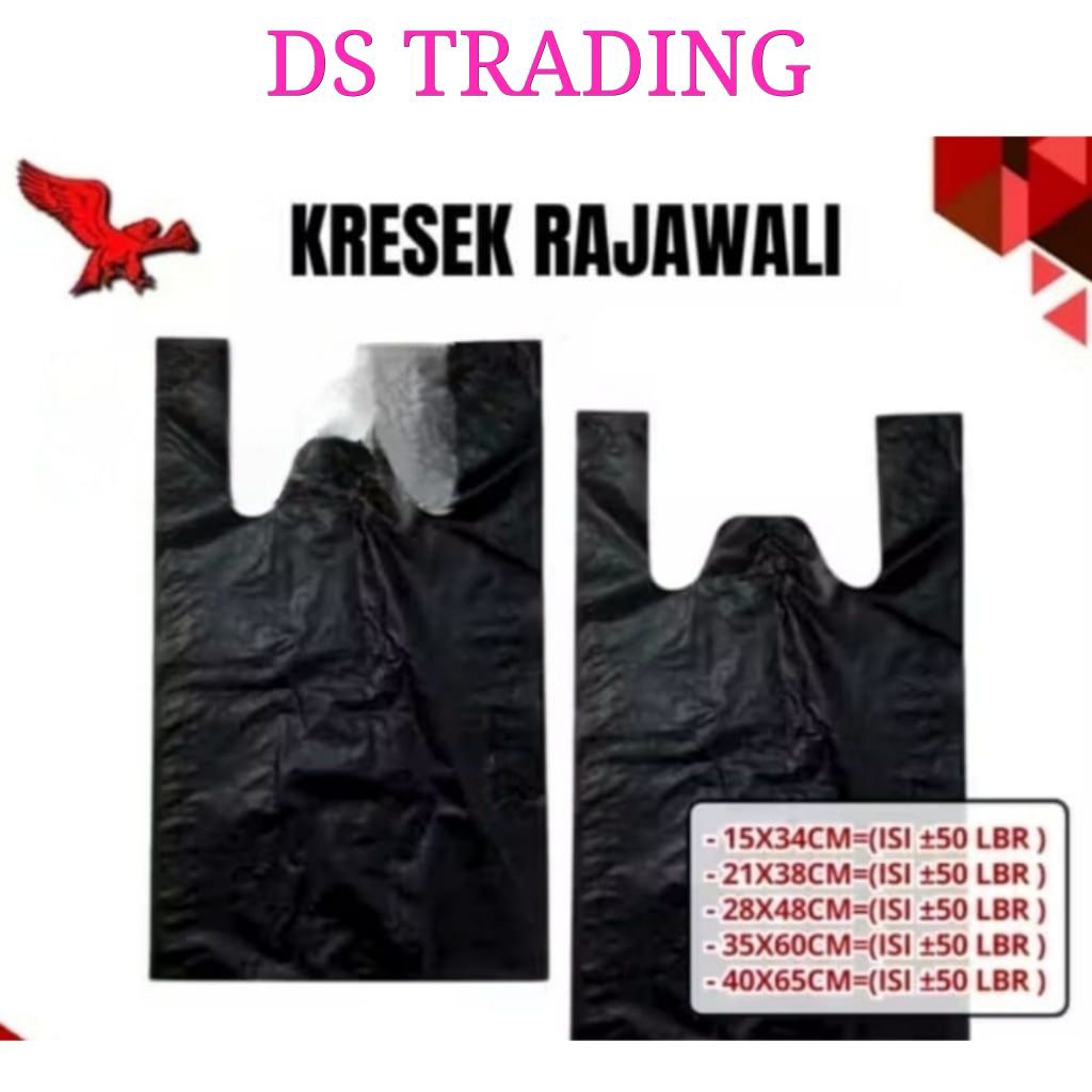 Kantong Plastik Kresek Rajawali uk 15x34/21x40/28x48/35x60 Kantong Permium Plastik HD Tebal