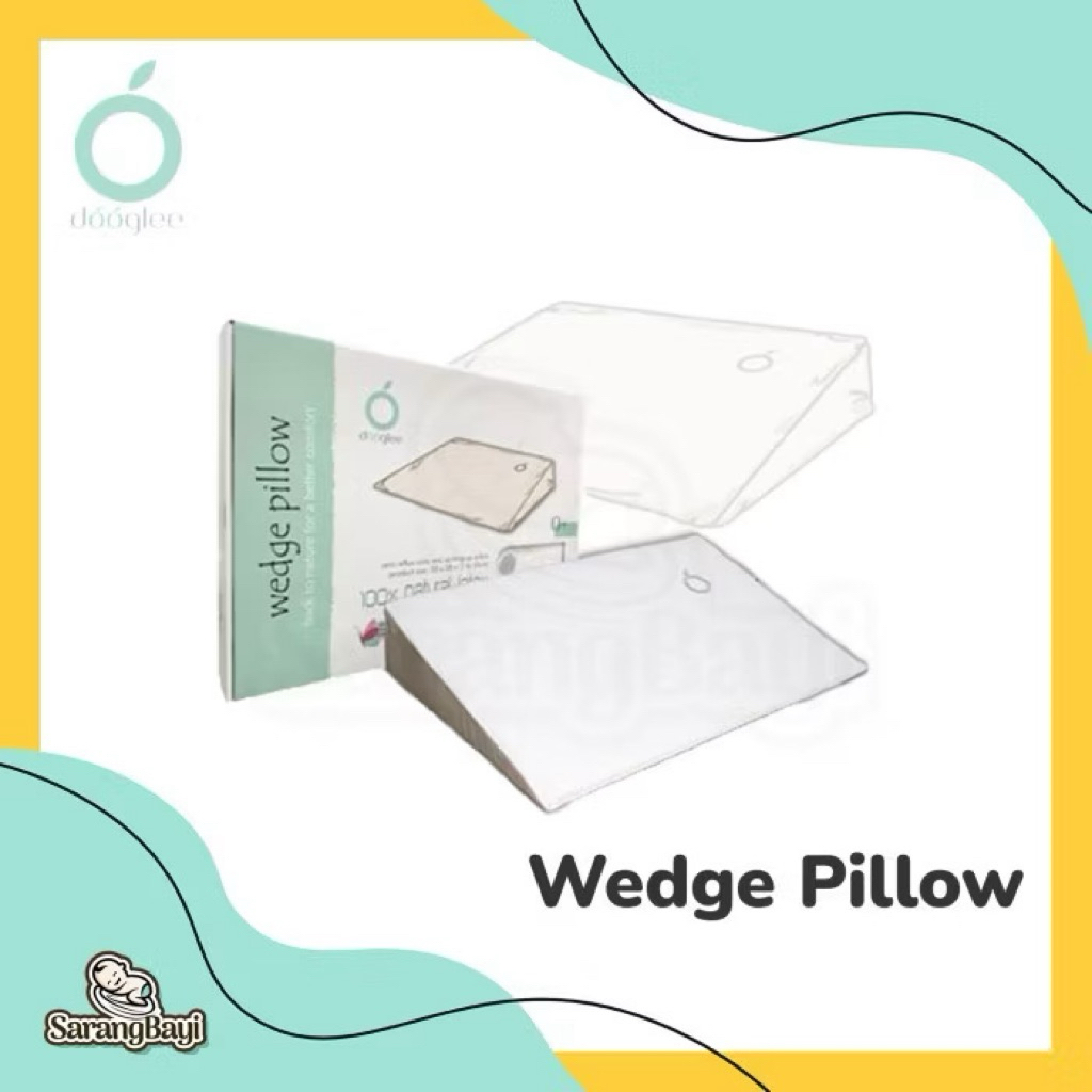 Dooglee Wedge Pillow / Bantal Miring Bayi Newborn [Preloved]