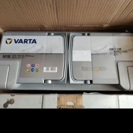 Aki Kering Varta Dynamic AGM 60501 VRL6 12V 105Ah CCA 950 Mobil Mercedez Benz S400 S500 Ferrari Lamb