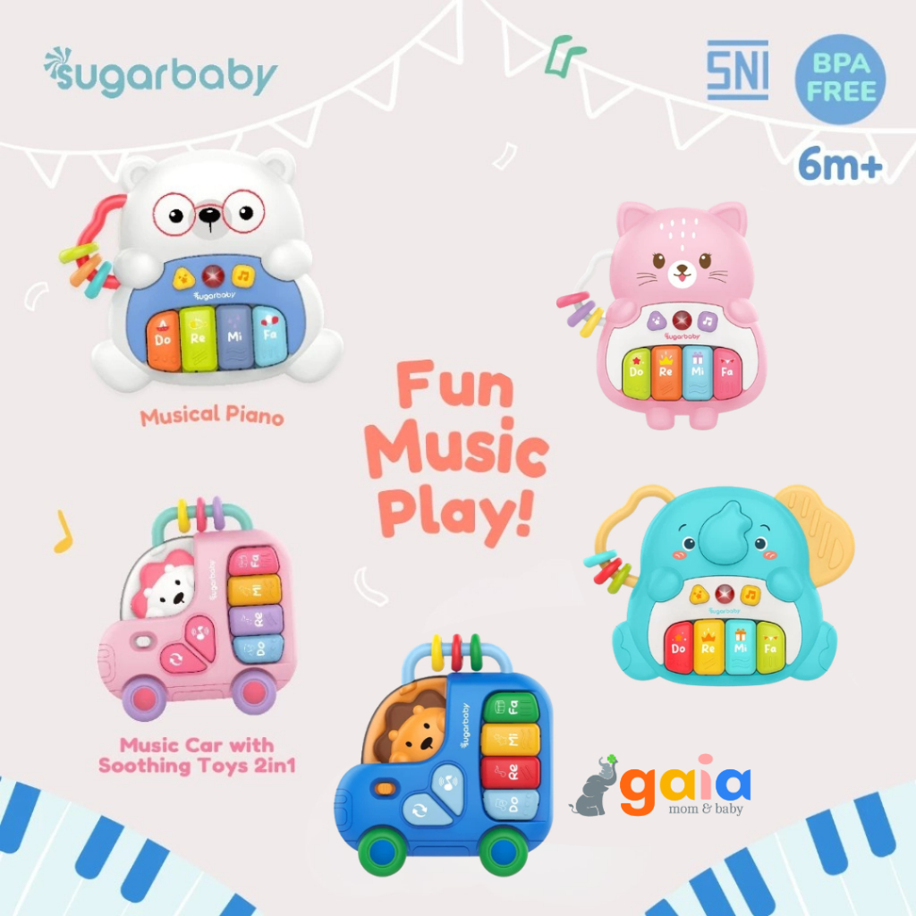 Sugar Baby Toys Musical Piano / Musical Piano Car Baby Toys