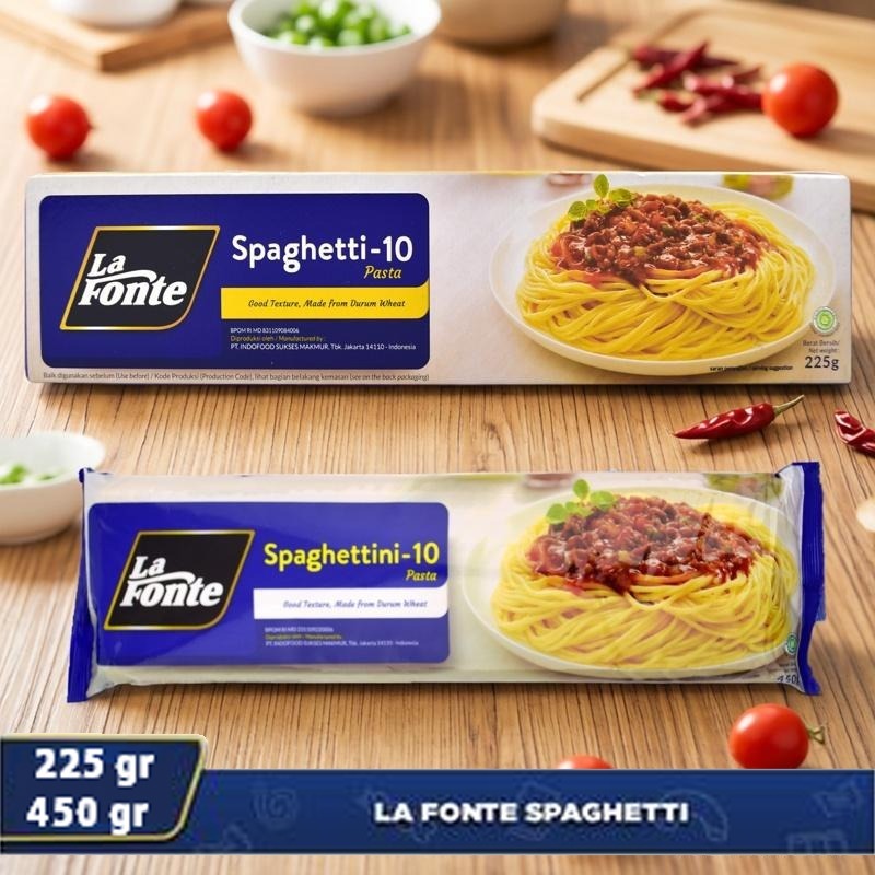 LA FONTE Spaghetti Spageti Sphagetti 225 gr dan la fonte 450 g