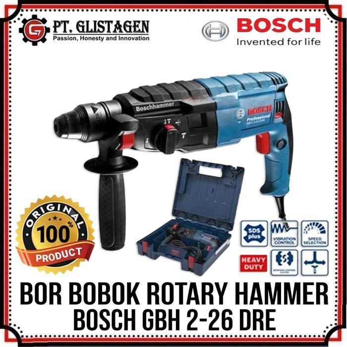Bosch GBH 2 - 26 DRE Mesin Rotary Hammer 26 MM Bor Sds Plus Drill SDS + 26 mm Rotary Hammer 3 Fungsi