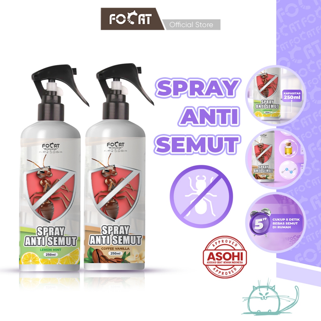 FOCAT Spray Anti Semut 250ML N53 Insect Killer Spray / Spray Pembasmi Semut / Hama & Serangga