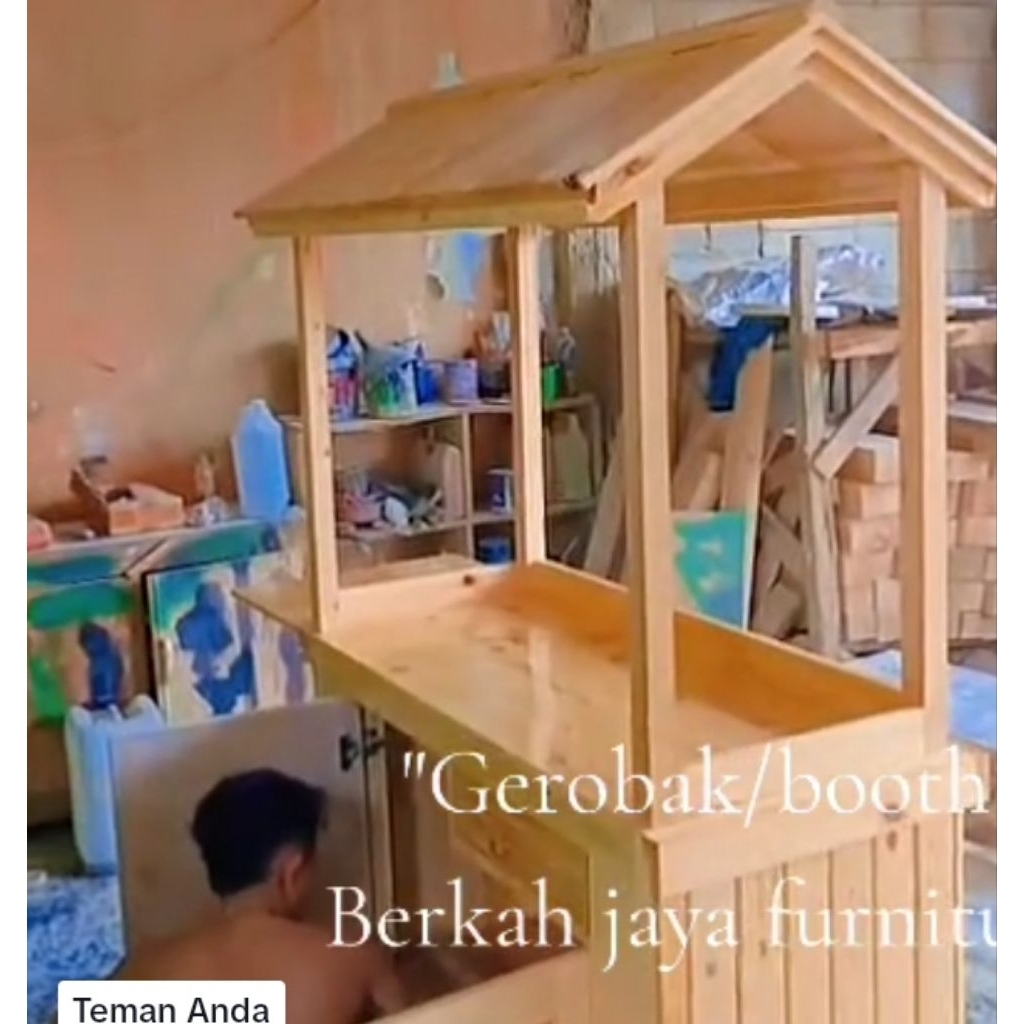 gerobak bhoot gerobak angkringan bhn Kayu jati Belanda