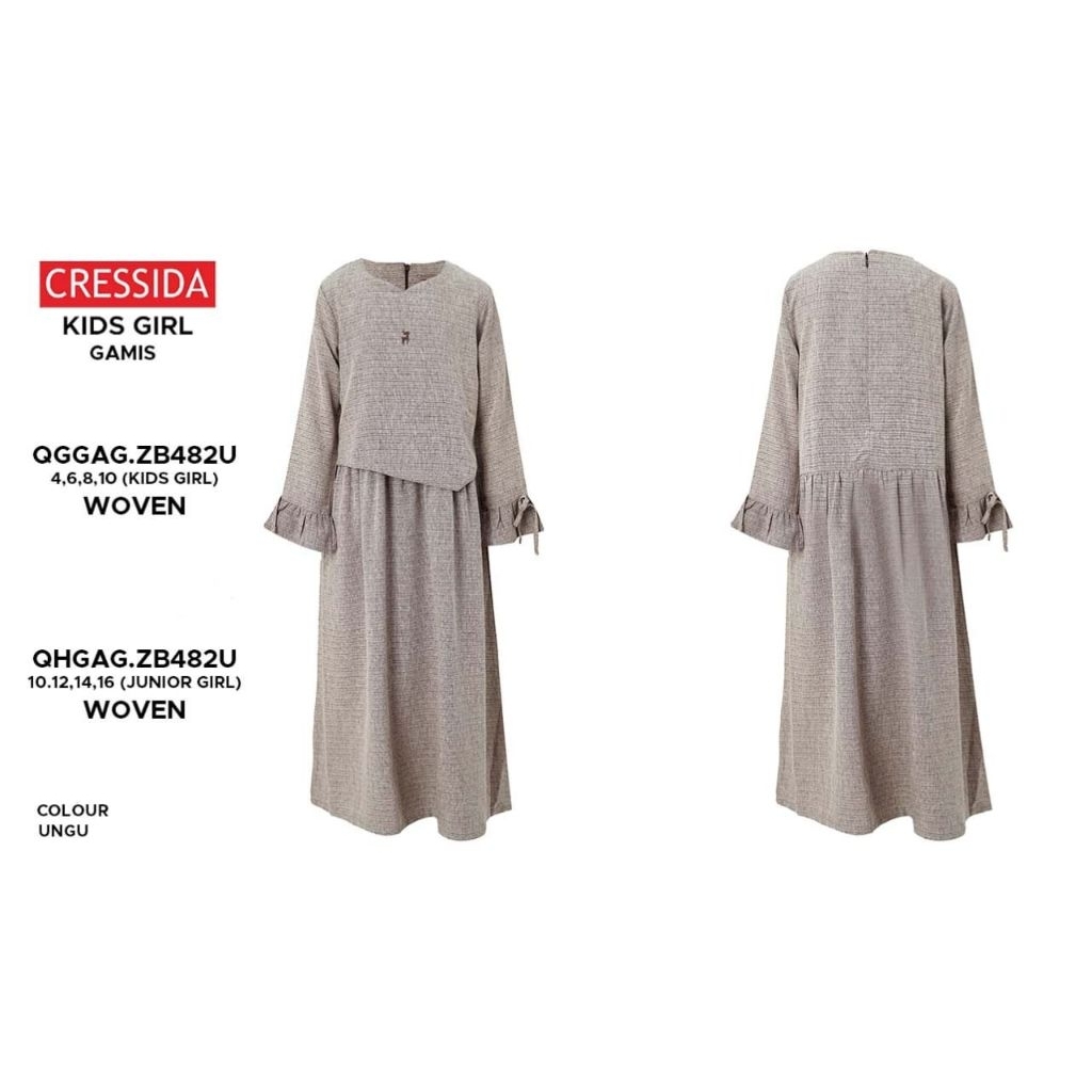 302 CRESSIDA KIDS GIRL GAMIS ANAK 196926 196924