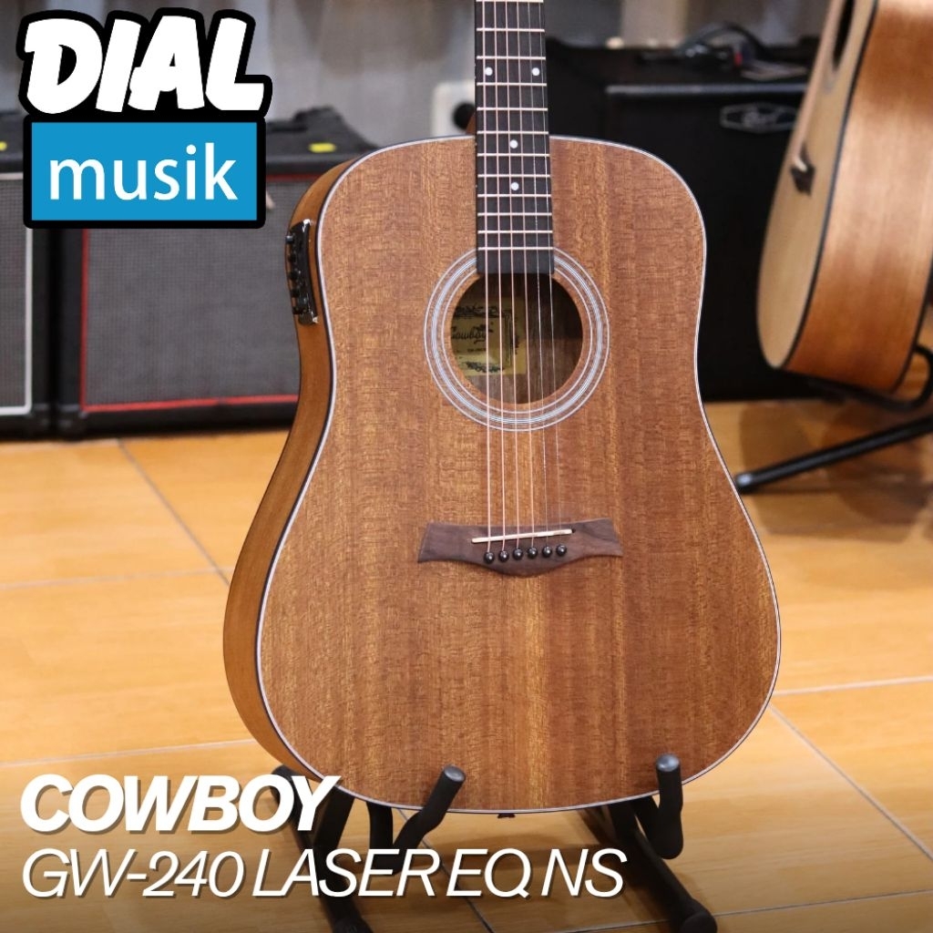 Cowboy GW-240EQ Laser NS- Cowboy GW-240 EQ LASER / Gitar Akustik Elektrik Murah Original