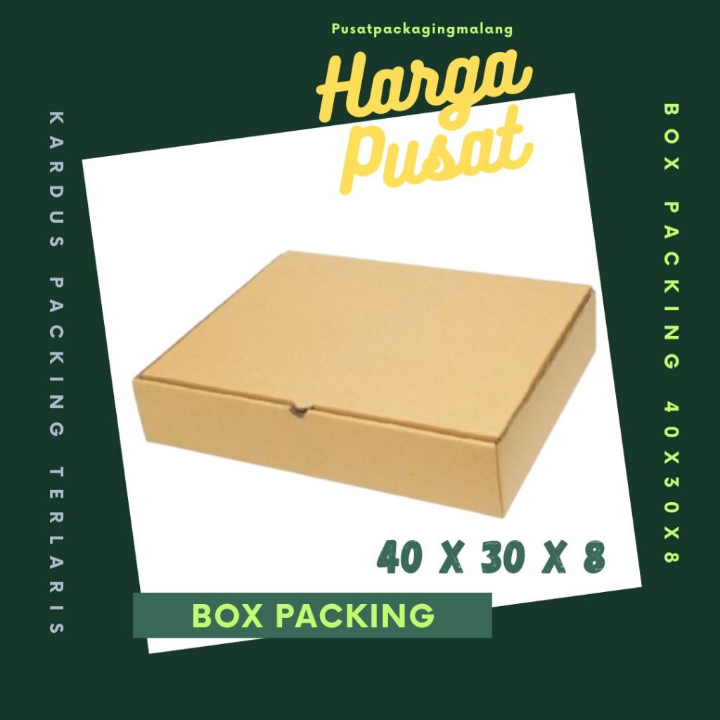 Box 40x30x8 LD Dus Kemasan ROBIN Packing Karton Kotak Topi Souvenir Kardus Hampers MUKENA
