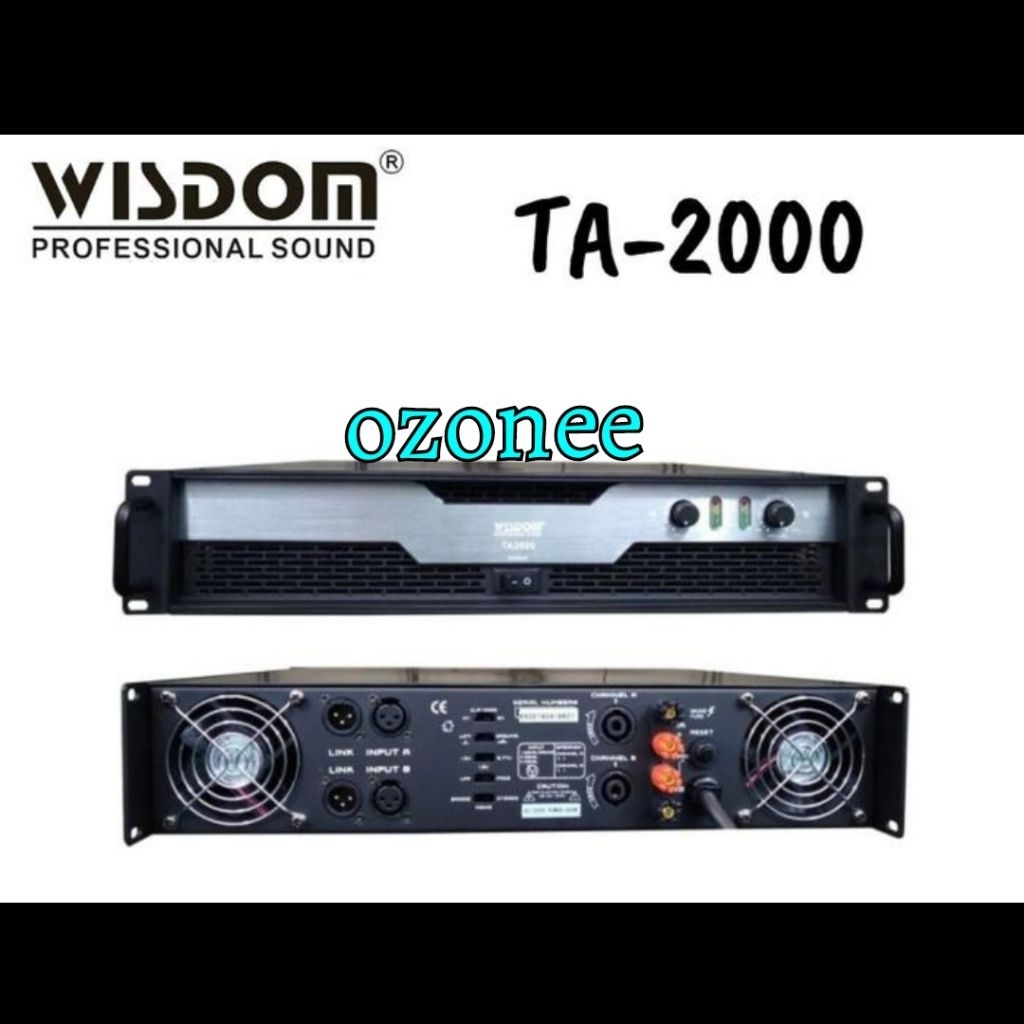 Power Amplifier Wisdom TA 2000 TA2000 Original
