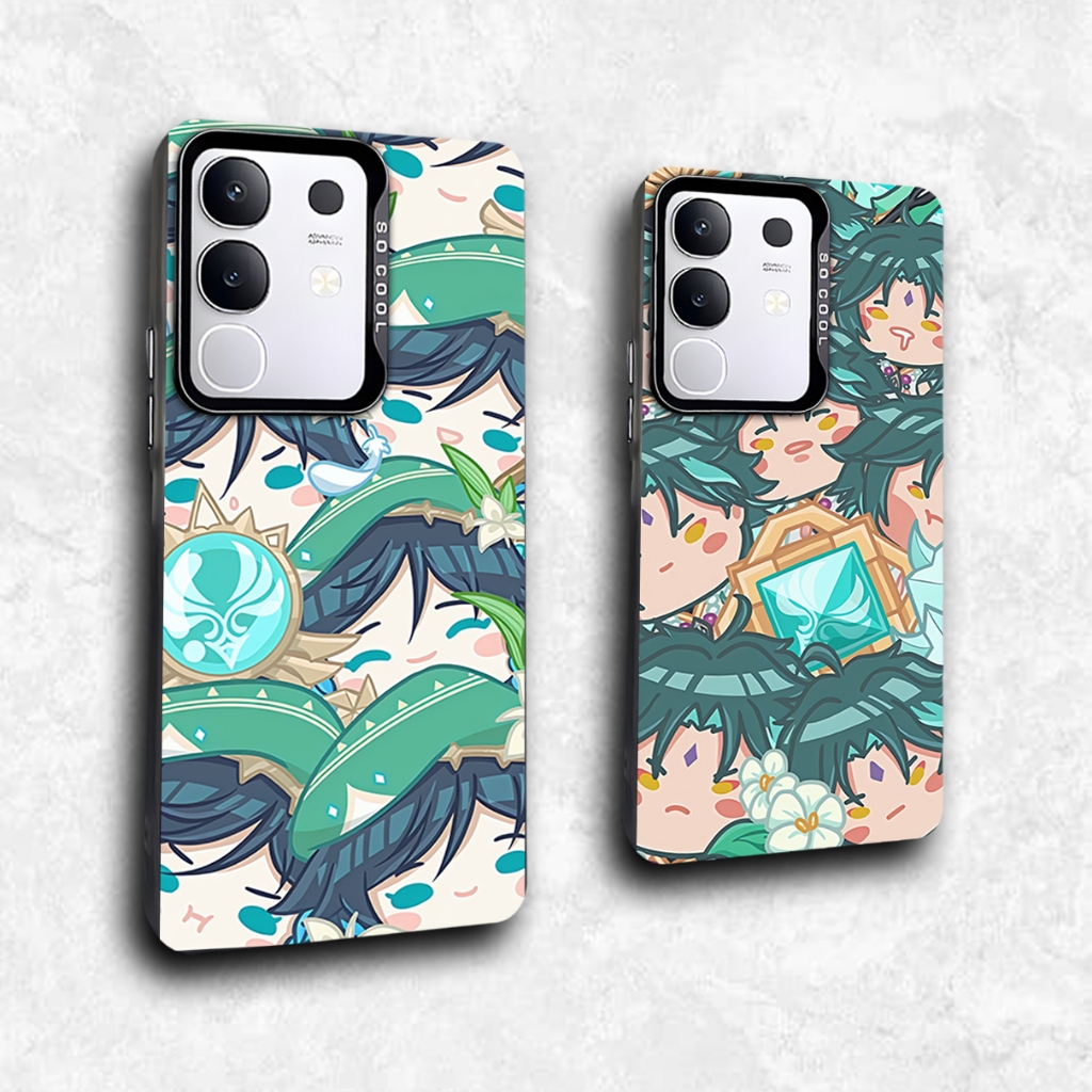 RN37 Karakter Genshin Chibi Case Vivo seri Kompatibel untuk Vivo Y29 4G Y19S V50 V40 V50 Lite V40 Li