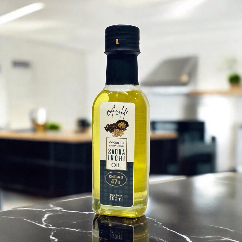 Arolife - Minyak Sacha Inchi 180 ml | Herbal Organik Superfood Natural