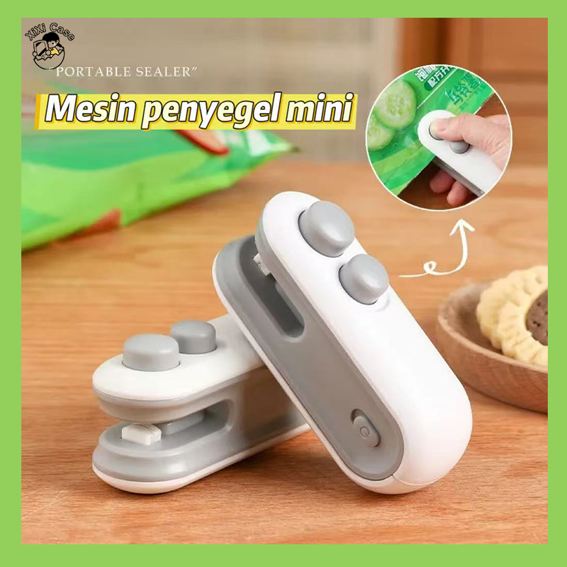 Xixi Mini Hand Sealer Portable Snack Alat Press Perekat Plastik Sealer Plastik Press