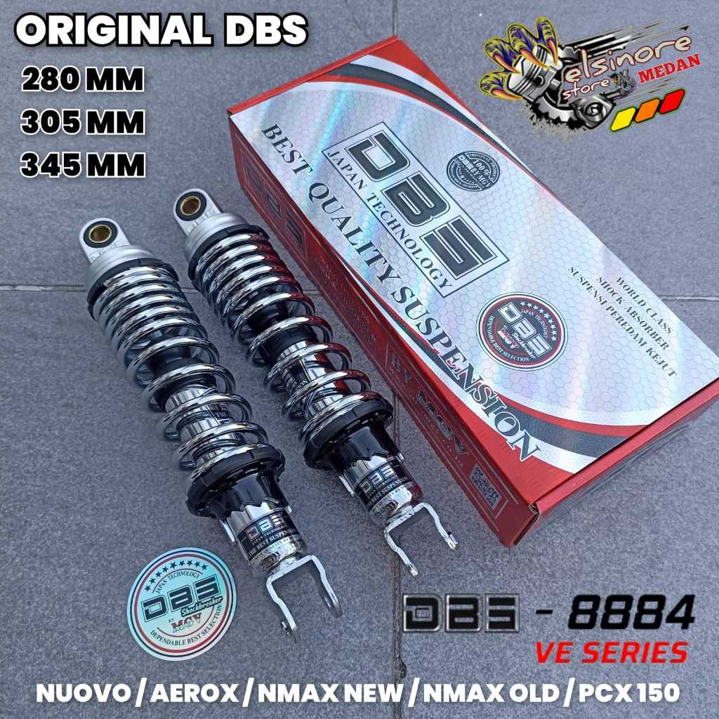 DBS 8884 VE SERIES SHOCK BELAKANG AEROX/NUOVO/NMAX OLD/NMAX NEW/PCX150 ORIGINAL DBS