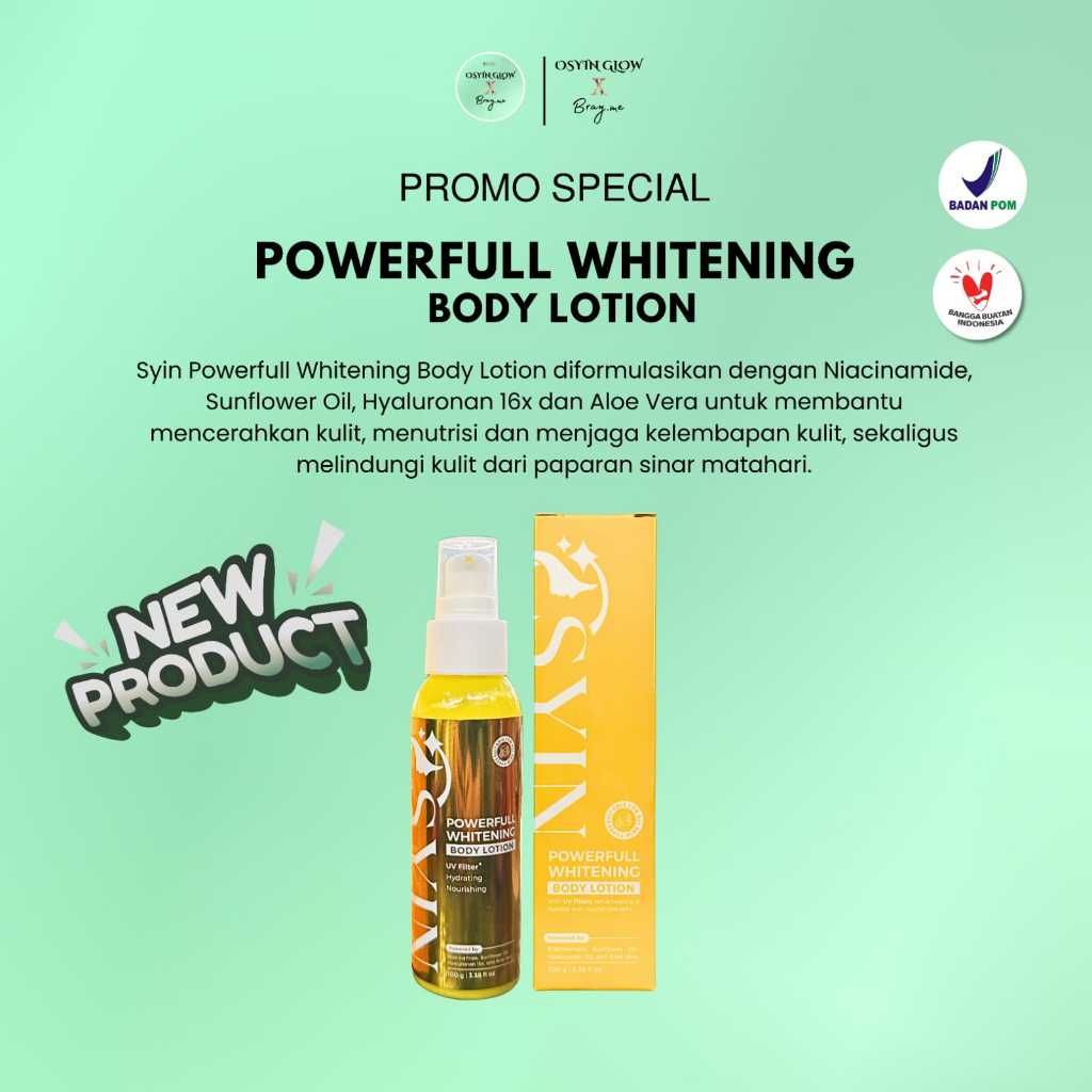 Osyin Glow Powerfull Whitening Body Lotion (100ml)