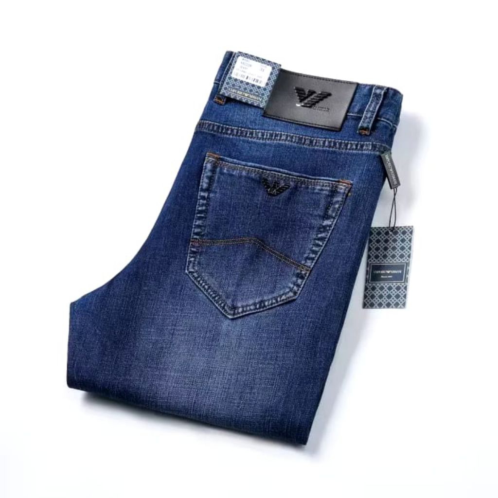 Celana jeans panjang pria dewasa model slim fit / celana jeans panjang slim fit ukuran jumbo 28 - 38