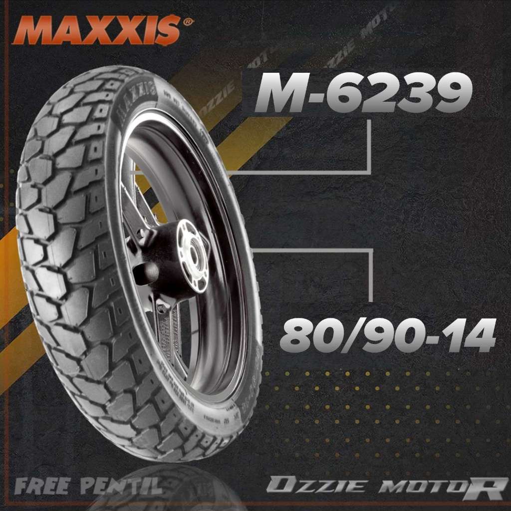 BAN MOTOR MAXXIS TAHUN PRODUKSI 2025 MAXXIS DUAL PURPOSE CROSS M6239 M6240 UKURAN 80/90-14 & 90/90-1