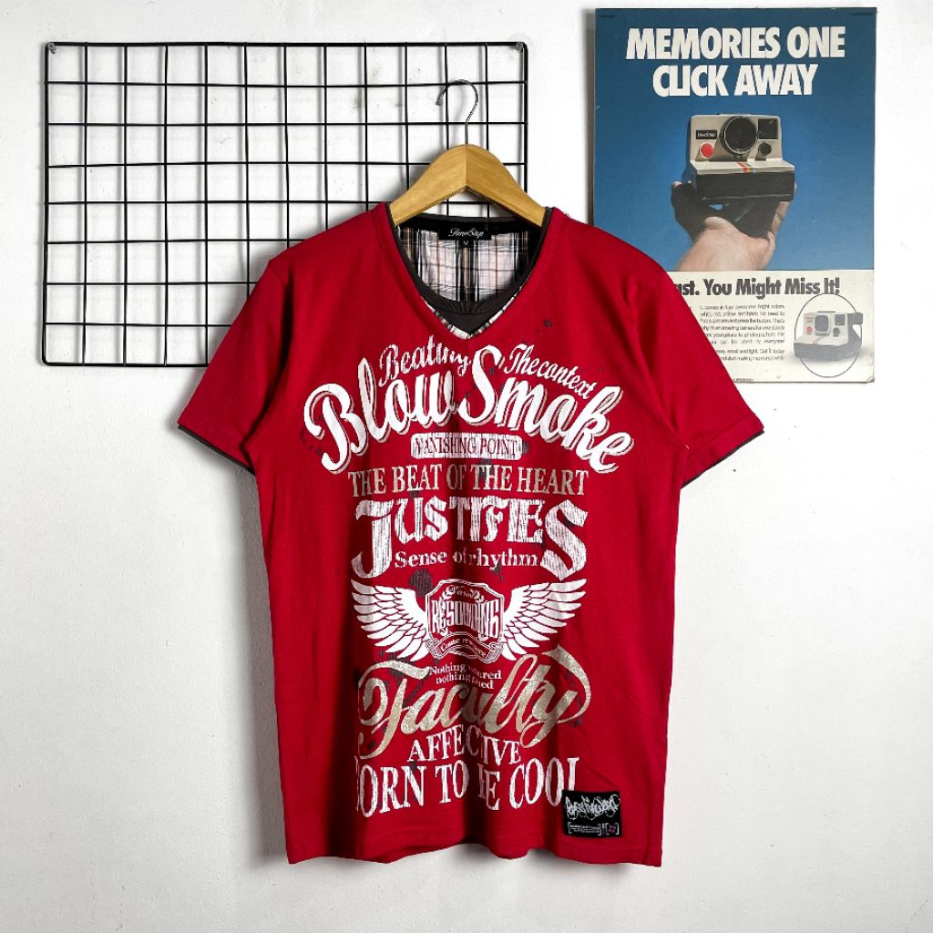 KAOS TIMESTEP SIZE (S-M) SECOND ORIGINAL, KAOS V NECK, KAOS MOTIF, KAOS PRIA, KAOS WANITA, KAOS FULL