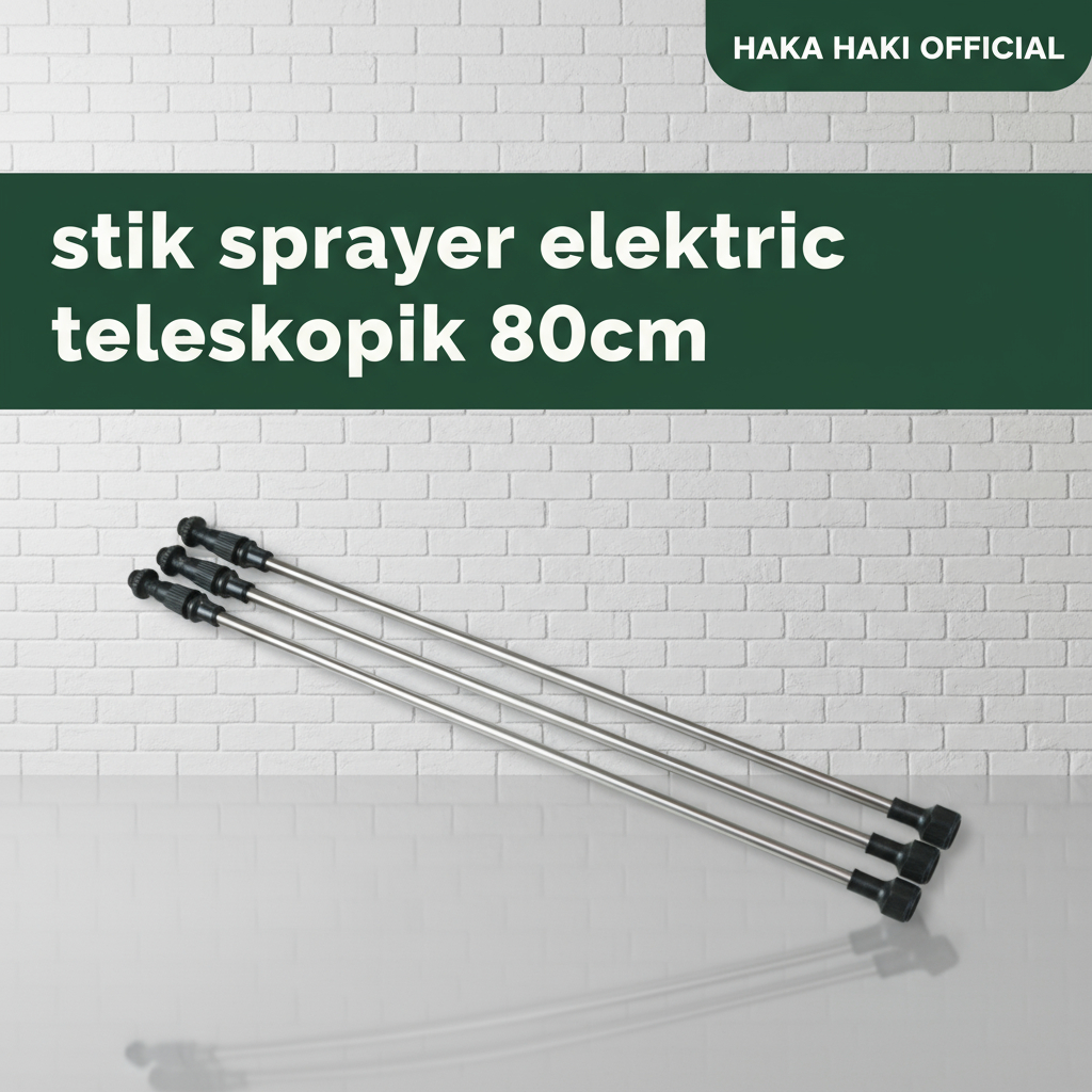 Stik Sprayer Elektrik Teleskopik Hitam Bisa Panjang Pendek Anti Karat/ Stik Sprayer CBA
