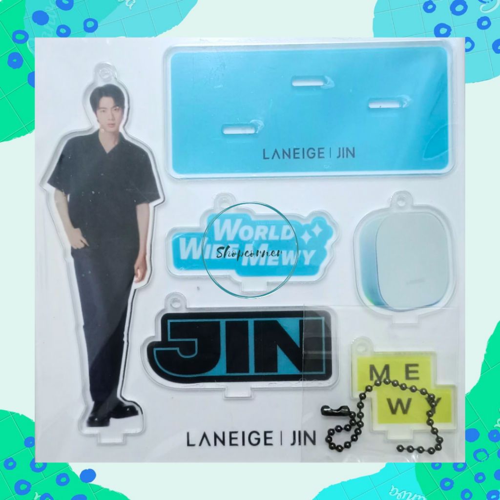 Jin BTS Mini Acrylic Stand X Laneige Korea