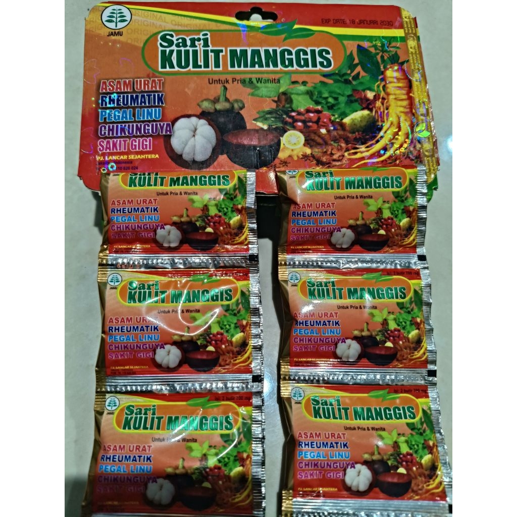 KAPSUL ASAM URAT PRIA/WANITA SARI KULIT MANGGIS