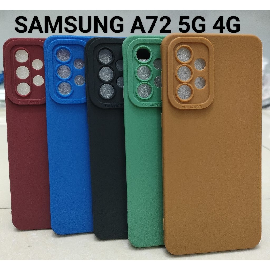 Softcase Pro Camera Samsung A72 Candy Case full Color 3D Silikon TPU