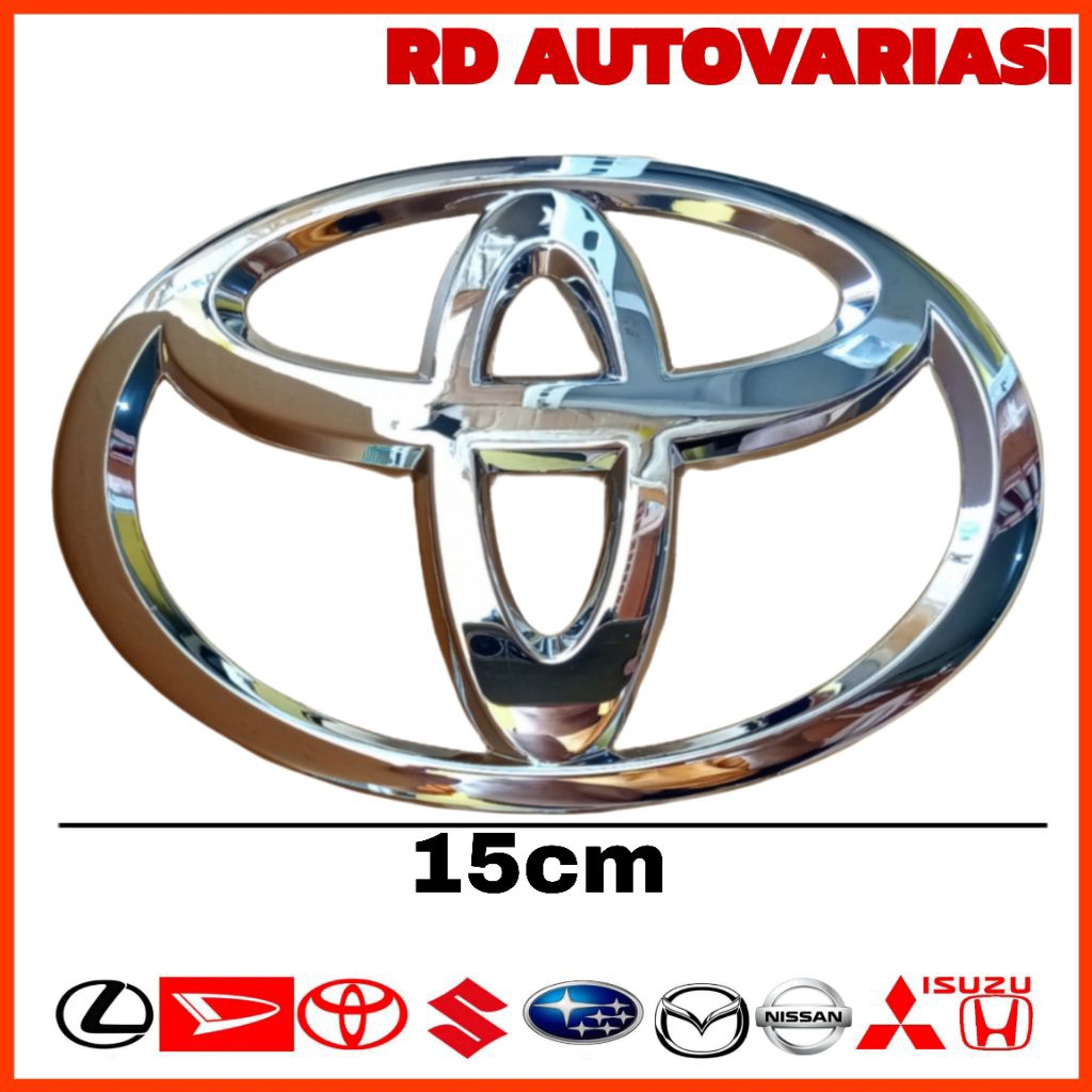 LOGO GRILL DEPAN TOYOTA VIOS YARIS ORIGINAL LOGO BAMPER DEPAN TOYOTA VIOS