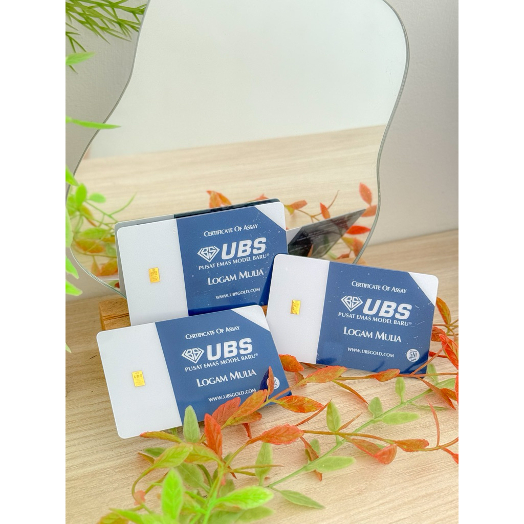 Logam Mulia Emas UBS 0,1 gr & Mini Gold 0,05gr dan 0,025gr 24k